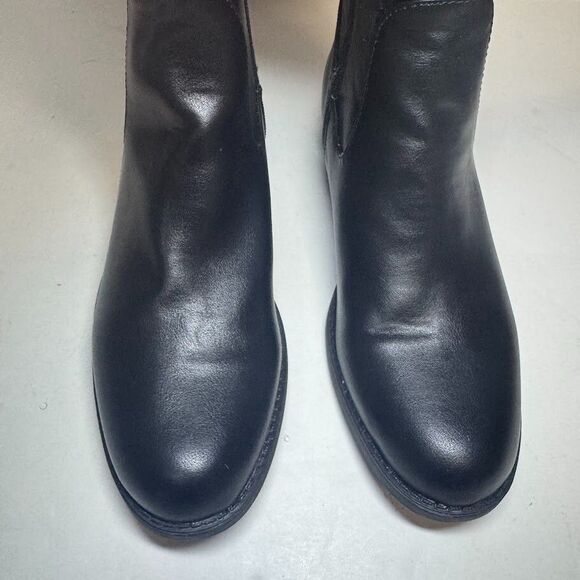 Sun Stone Womens 7 M Wide Calf Black Smooth Allicce Over The Knee Boots NIB HU7 - Picture 4 of 5